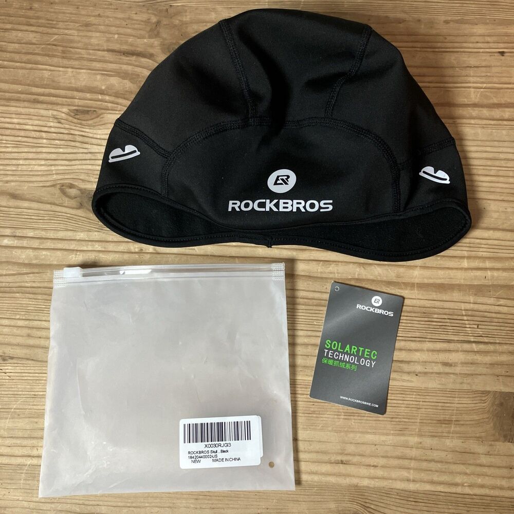 Rockbros Cycling Skull Cap Hat Solartec Thermal Fleece Under Helmet Riding New